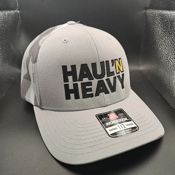 Gray Camo Hat, front angle